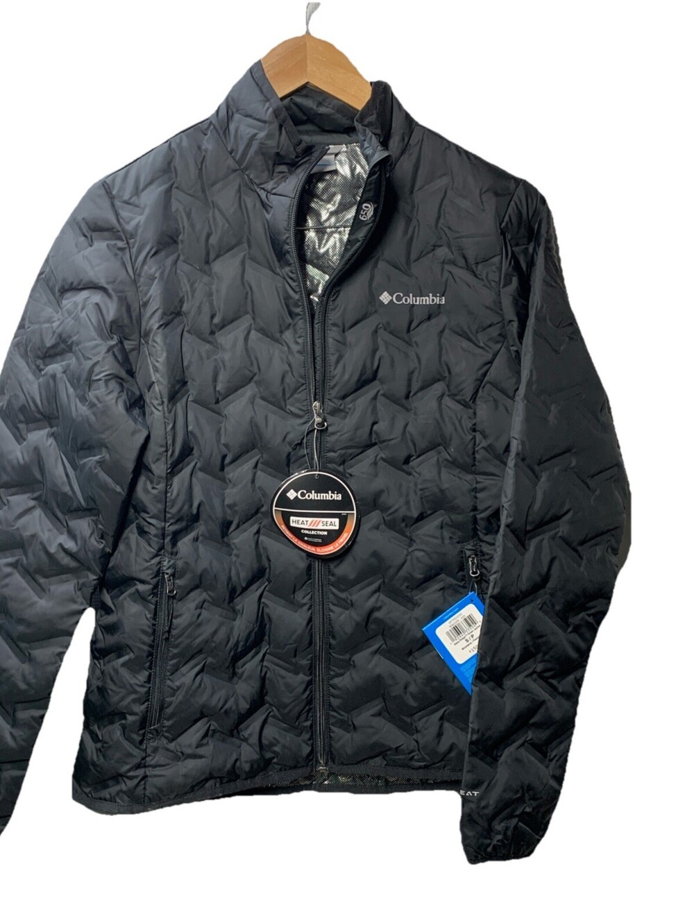Columbia Women's Delta Ridge Down Jacket Size Small Black Long Sleeve Full Zip